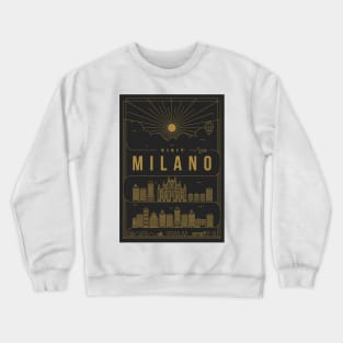 Milano Minimal Lineal Poster Crewneck Sweatshirt